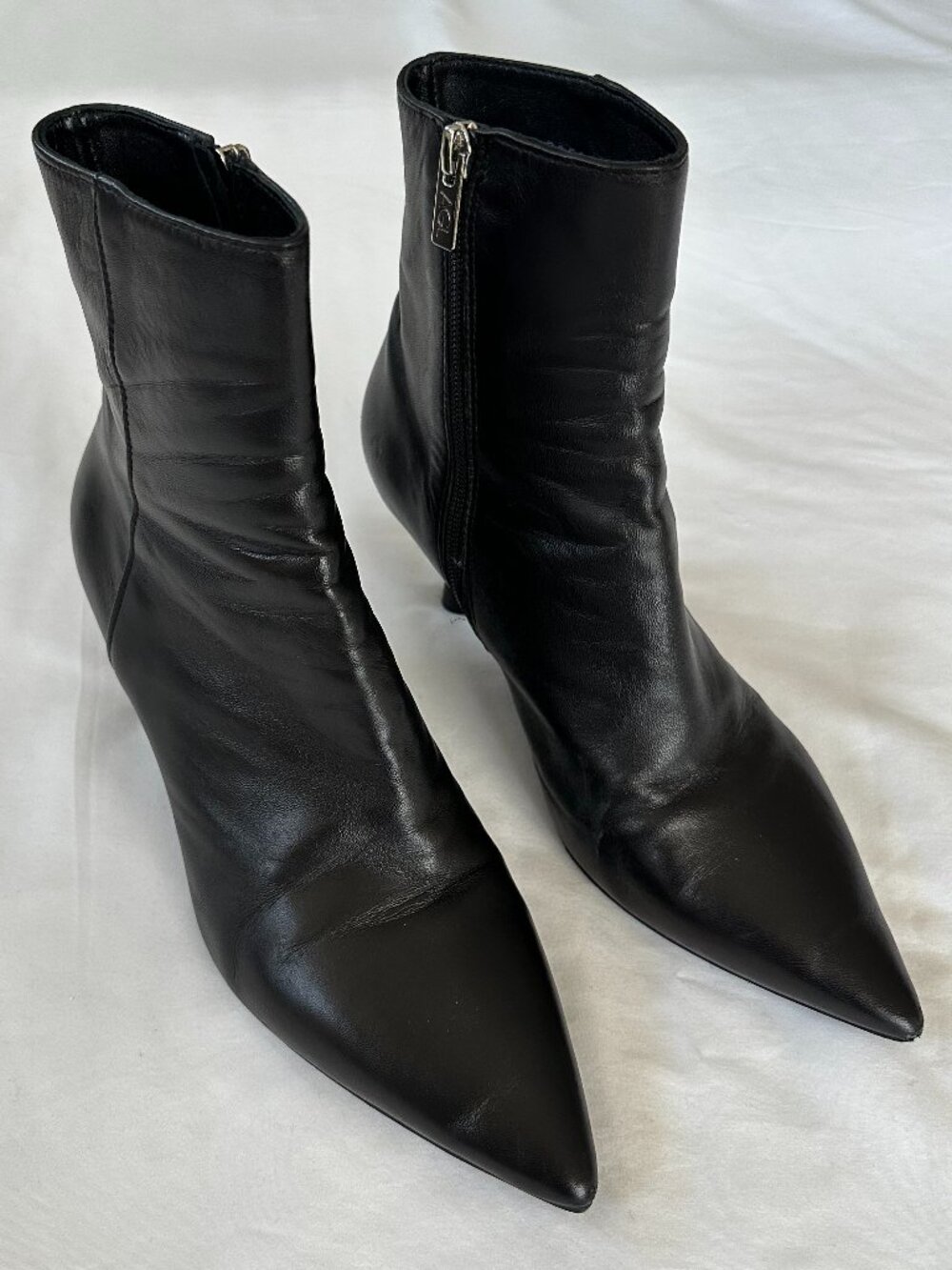 AGL Pointed Toe Black Booties Sz 38.5 EU